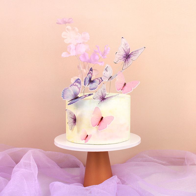 Butterfly Cake Toppers Happy Birthday Cake Toppers Handmade Painted Wedding Birthday Party Cake Decoration Party Baking Supplies From Yhn Home 13 58 Dhgate Com