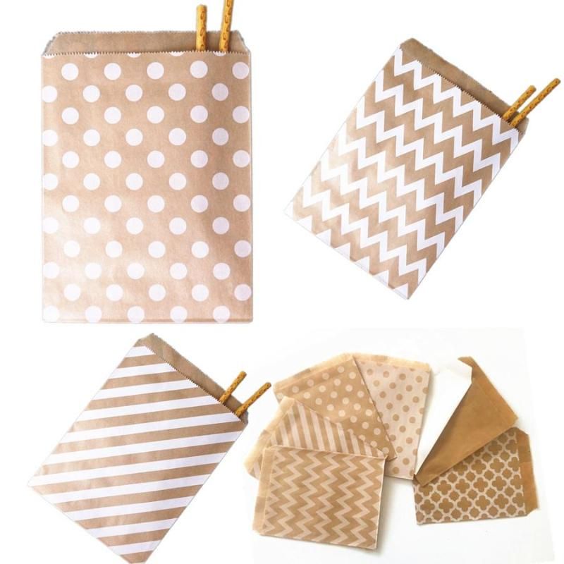 50pcs/ Lot treat candy bag high quality Party Favor Paper Bags Chevron Polka 50pcs/ Lot treat candy bag high quality Party Favor Paper Bags Chevron Polka
