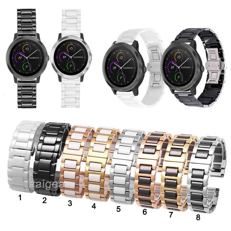Compra Bandas De Reloj Banda De Cerámica Correa De Banda Mariposa Hebilla  Para Garmin Vivoactive 3 Música Todo El Reemplazo De Modelo 20mm 22mm Barato  | Entrega Rápida Y Calidad | Es.Dhgate