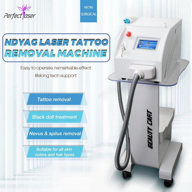 2000MJ Touch Screen Q Switch ND YAG Laser Tattoo Removal Machine Pigmenti Cicatrice Acne Rimuovi 1064 Nm 532nm 1320nm Sonde
