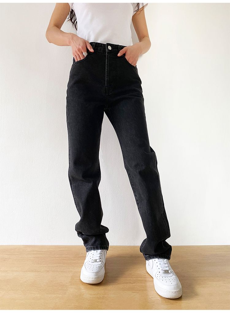 Compra Pantalones Vaqueros Negros Mujer Alta 2021 Nueva Ropa De Calle  Vintage Pantalones De Mezclilla Femenino Lavado Casual Moda Y2K Pantalones  Barato | Entrega Rápida Y Calidad | Es.Dhgate
