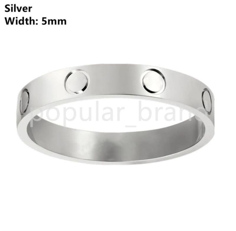 5mm silver ingen diamant