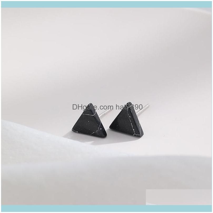 Triangle noire trompette-925 argent