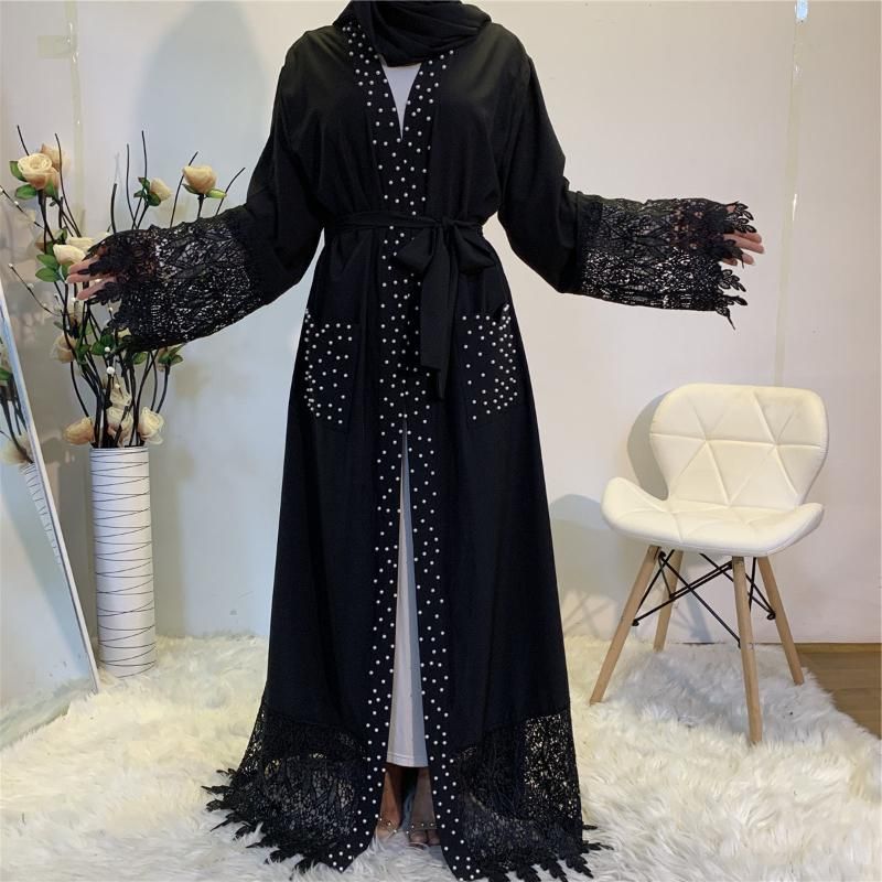 Ethnic Clothing 2021 Nida High Quality Pretty Lace Abaya Luxury