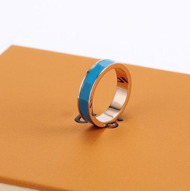 Rose gold with blue