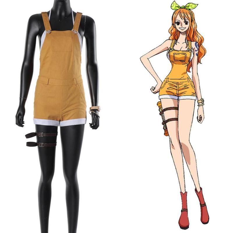 Gym Clothing 2021 Anime One Piece Sling Overalls Cosplay Costume Outfit Full Set Women Girls Adult Halloween Carnival Gym Clothing 2021 Anime One Piece Sling Overalls Cosplay Costume Outfit Full Set Women Girls Adult Halloween Carnival