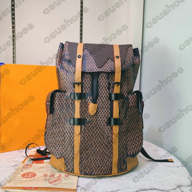 Mens Designer Backpack Wallet Eclipse Reverse Canvas Leather