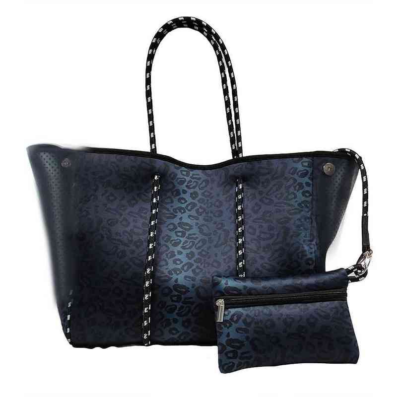 Leopardo blu navy