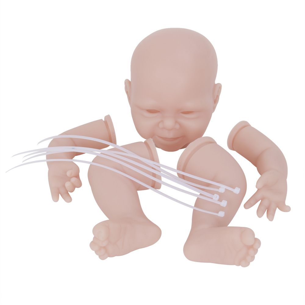 Reborn Kit 18 Inches Reborn Baby Vinyl Doll Kit Unpainted Unassembled DIY Gift 