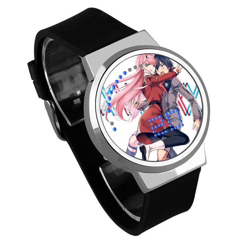 Wristwatches Anime DARLING In The FRANXX 002 Cosplay Night Lights Touch Watch Student Couples Watches Quartz Wristwatch Female Clock Gift D1 Wristwatches Anime DARLING In The FRANXX 002 Cosplay Night Lights Touch Watch Student Couples Watches Quartz Wristwatch Female Clock Gift D1