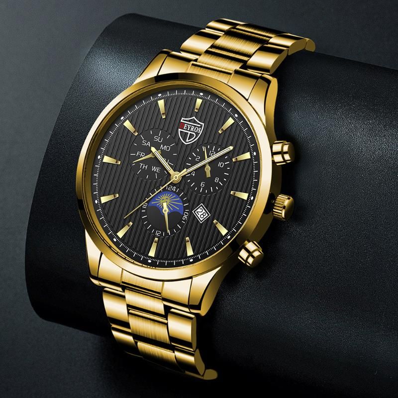 Juntar Absurdo Derecho Relojes De Pulsera Reloj Luminoso De Los Hombres Fake Fake Three Eye  Calendario Acero Inoxidable Cuarzo Deyros 2021 Business Luxury De 19,4 € |  DHgate