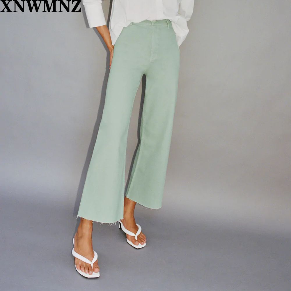 Compra ZA Jeans ZW Premium Marine Straight High Beist Jeans Con Bolsillos  De Parches Traseros Hems Front Hems Zip Fly Con Botón Superior 210319  Barato | Entrega Rápida Y Calidad | Es.Dhgate