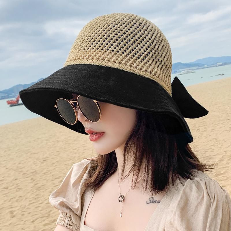 Women Men Sun Hat Summer Women Short Brim Handmade Weave Beach Sunhat Sunbonnet Size 56-58CM Women Men Sun Hat Summer Women Short Brim Handmade Weave Beach Sunhat Sunbonnet Size 56-58CM