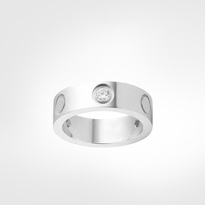 5mm Silver with Diamond