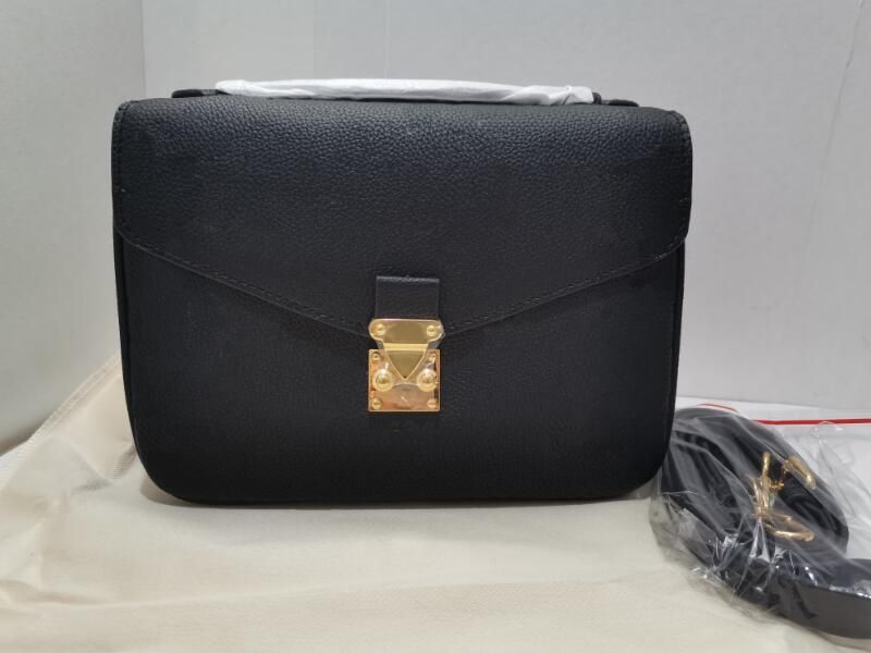 Realfine888 3A Quality Bags M41487 25cm Pochette Metis Empreinte