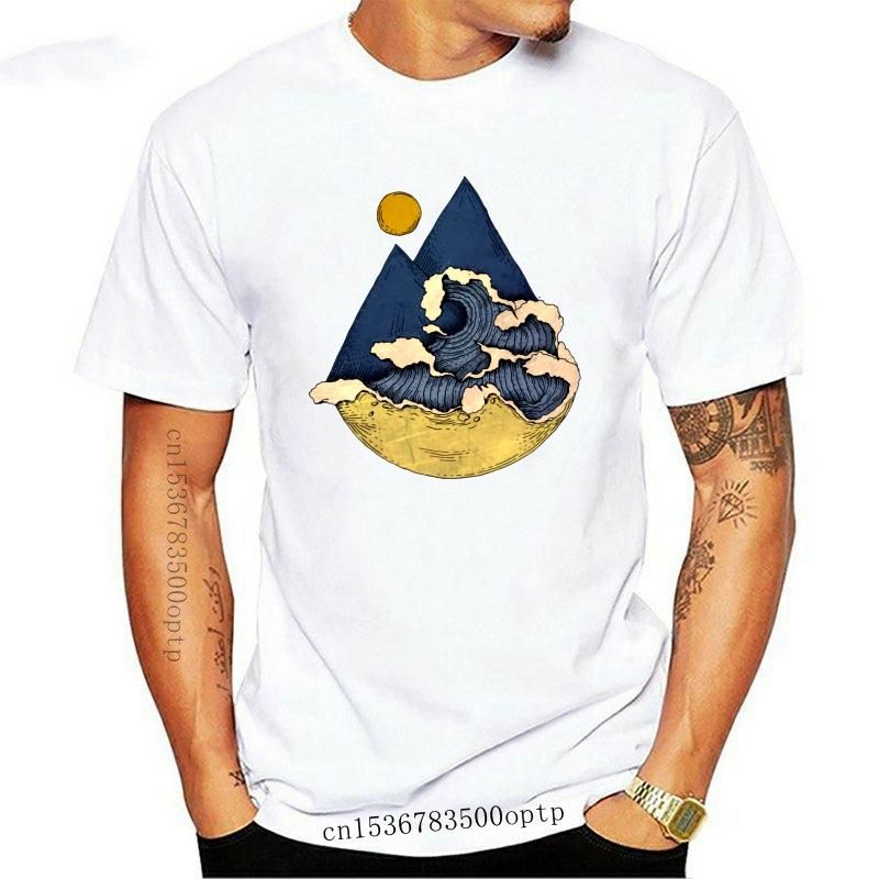 Acquistare T Shirt Da Uomo Montagna Vista Astratta Stampa Mans Tee Shirt T  Shirt In Cotone T Shirt Manica Corta Stile Semplice Manica Boyfriend  Economico | Consegna Veloce E Qualità | It.Dhgate