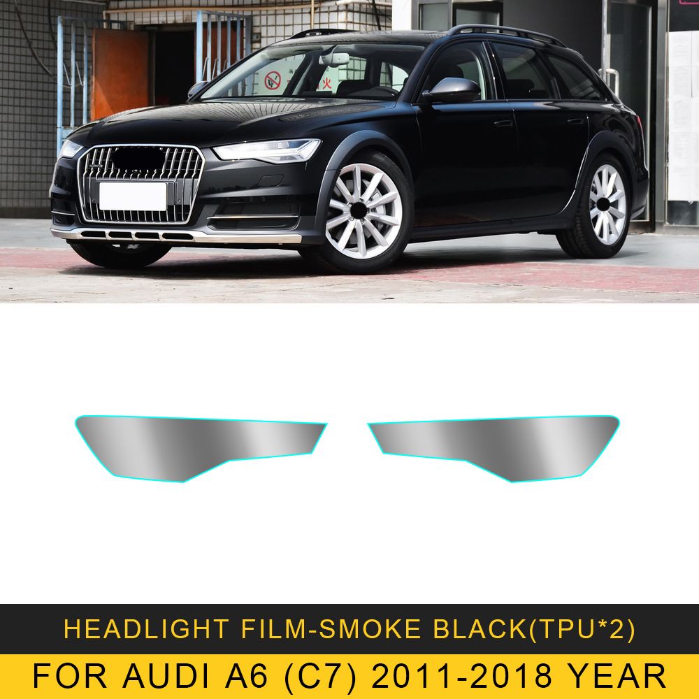 Für Audi A6 C7 2011-2018-Rauchschwarz