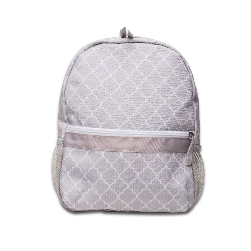 Grey quatrefoil