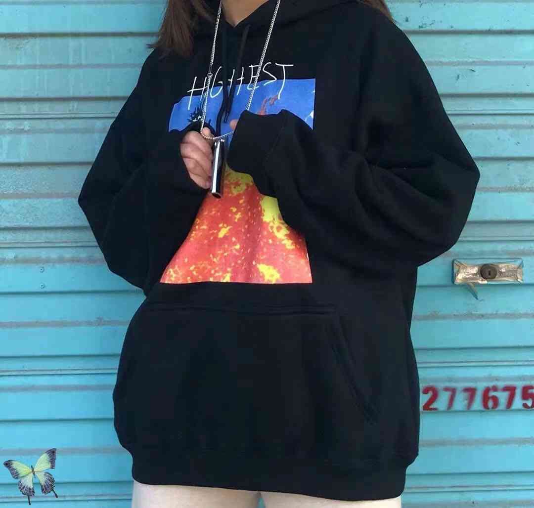 travis scott highest in the room sun moletom com capuz black