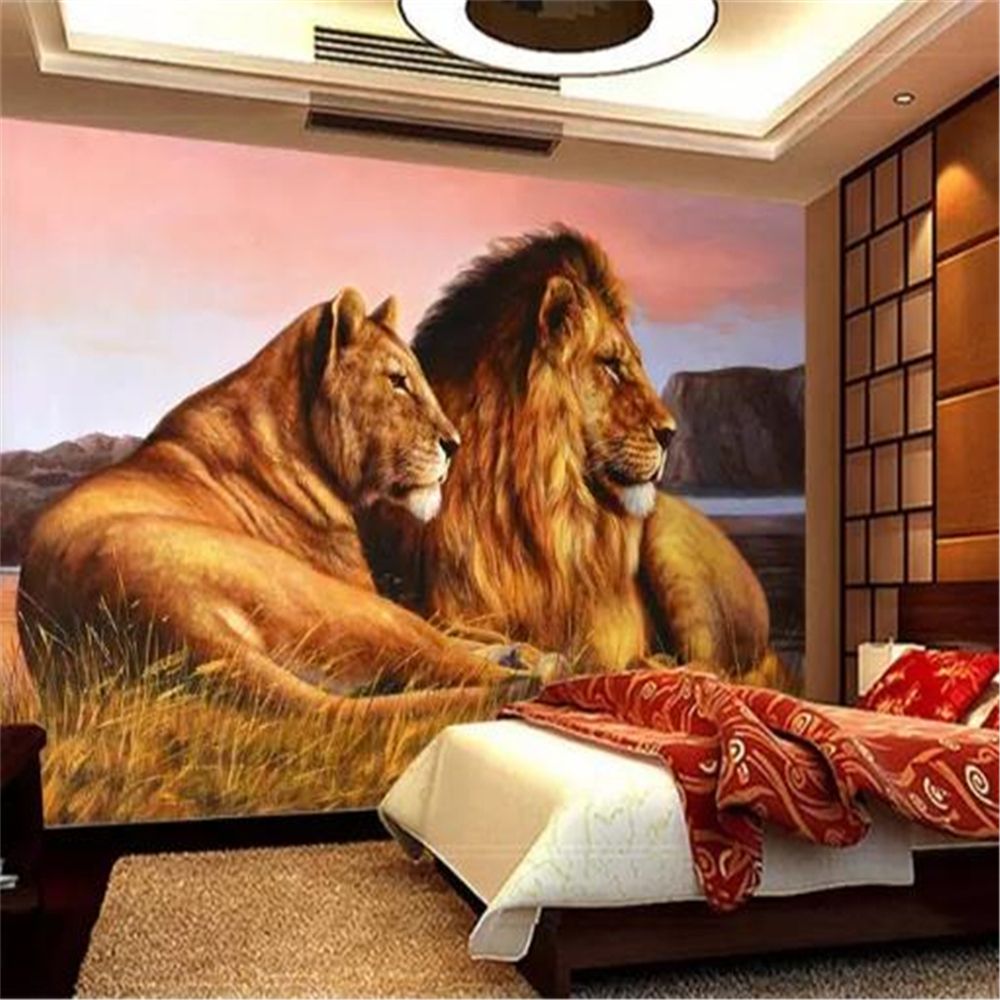 3d Wallpaper HD African Grassland Ferocious Lion Living Room Bedroom Kitchen Modern Home Decoration Wallpapers Wall 3d Wallpaper HD African Grassland Ferocious Lion Living Room Bedroom Kitchen Modern Home Decoration Wallpapers Wall