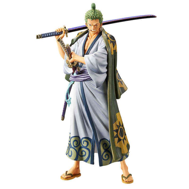 Pre-Sale One Piece Roronoa Zoro Anime Peripheral Character Model Toy Hand-Made Pvc Model Decoration Doll 18Cm Wano Country G1029 Pre-Sale One Piece Roronoa Zoro Anime Peripheral Character Model Toy Hand-Made Pvc Model Decoration Doll 18Cm Wano Country G1029