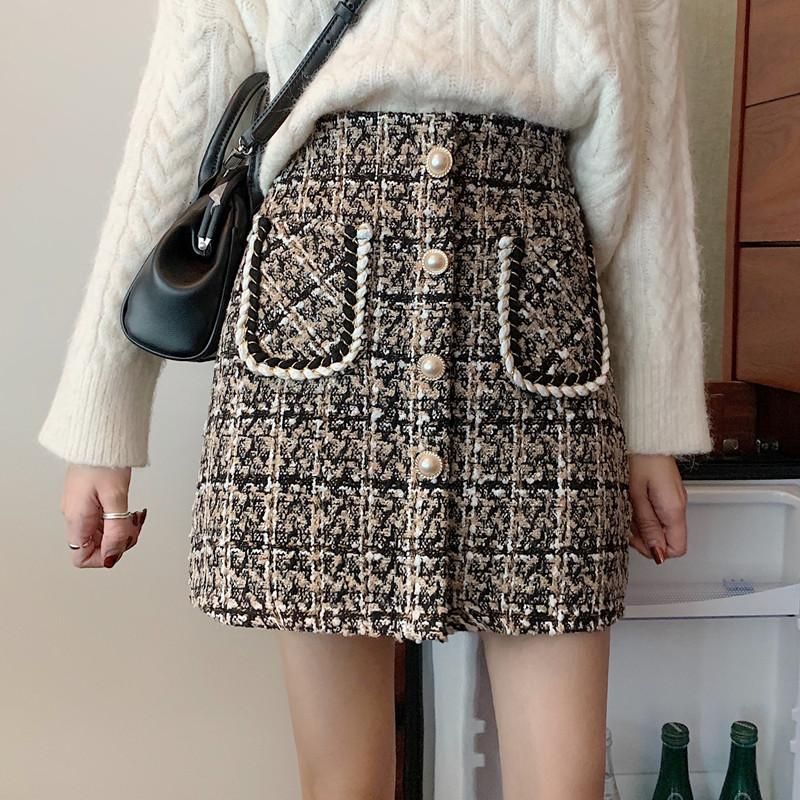 para mujer Cintura alta Paño de viento dulce HIPA HOMBRE HEMBRA MINI FALDA