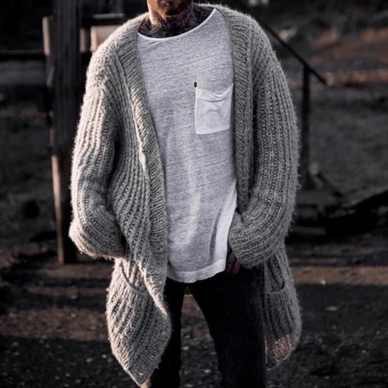 Acquistare Maglioni Da Uomo Maglione Maglione Uomo Moda 2021 Autunno Slim  Long Color Solid Colour Giacca A Maglia Casual Cardigan Economico |  Consegna Veloce E Qualità | It.Dhgate