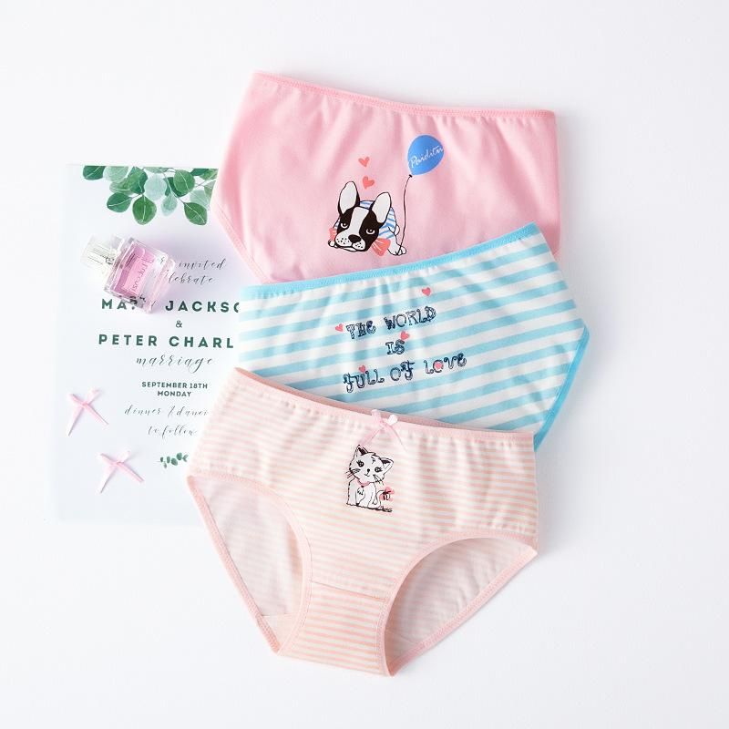 Instalaciones bordado Reacondicionamiento Bragas niña ropa interior Llegada niñas Boxer 2021 Adolescente rayas  calzoncillos 4 6 8 10 12