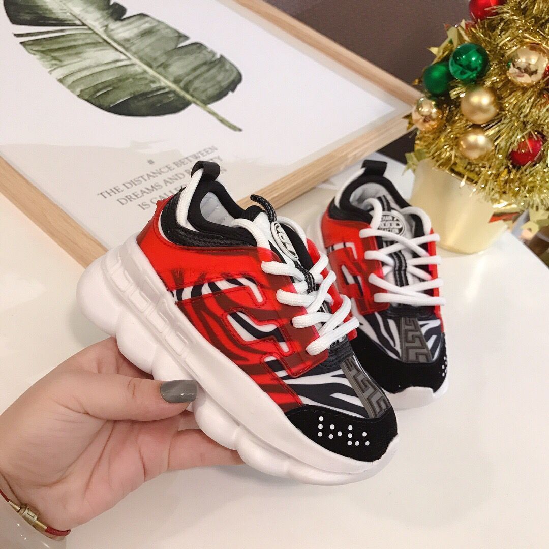Compra Versace Chain Reaction Cross Chainer 2021 Zapatos De Alta Calidad  Para Niños Stripe Design ACE Bordado Para Hombre Zapatillas De Deporte De  Cuero Real Mujer Casual 26 37 Barato | Entrega