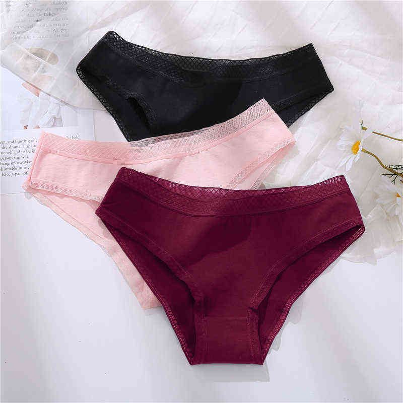 Moda ropa interior de algodón para mujer bragas femeninas de encaje suav  rocic.com