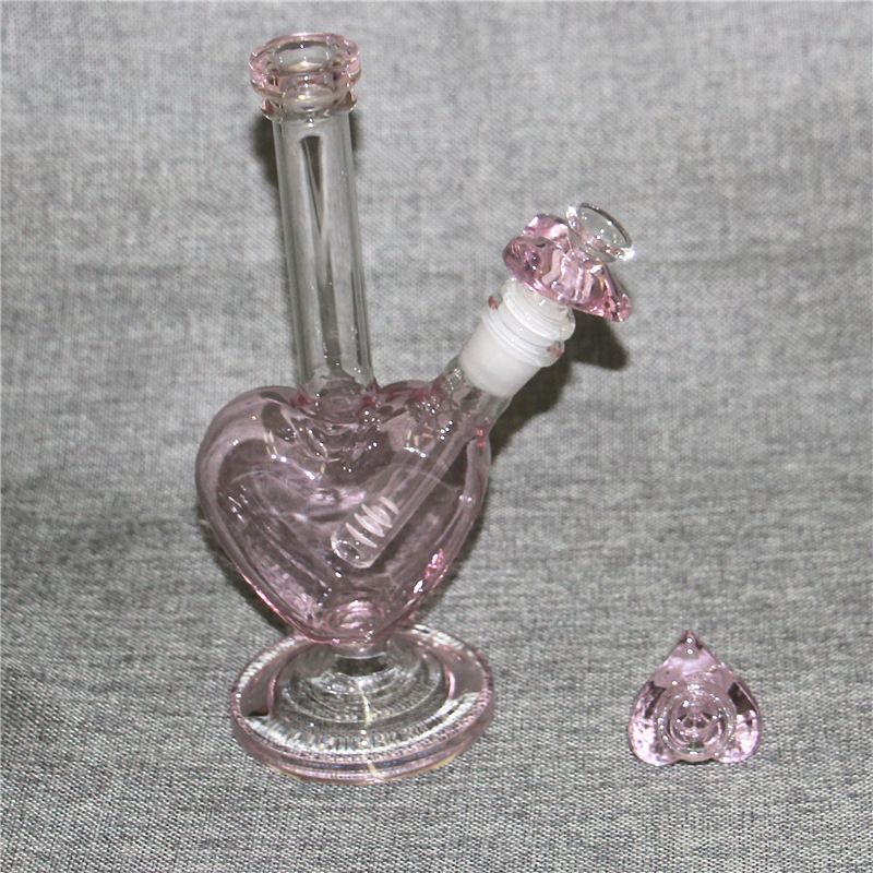 with heart shape glass bowl