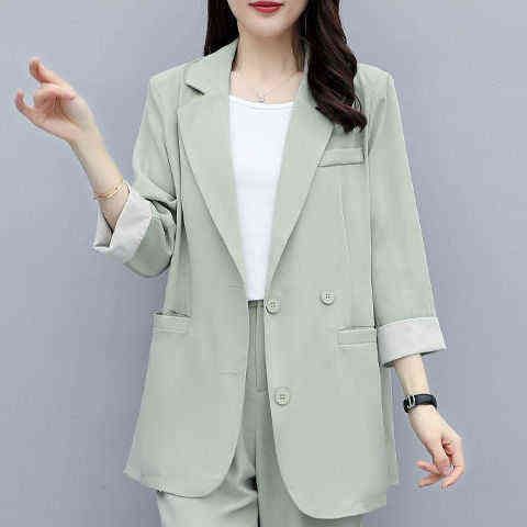 Coat simple vert