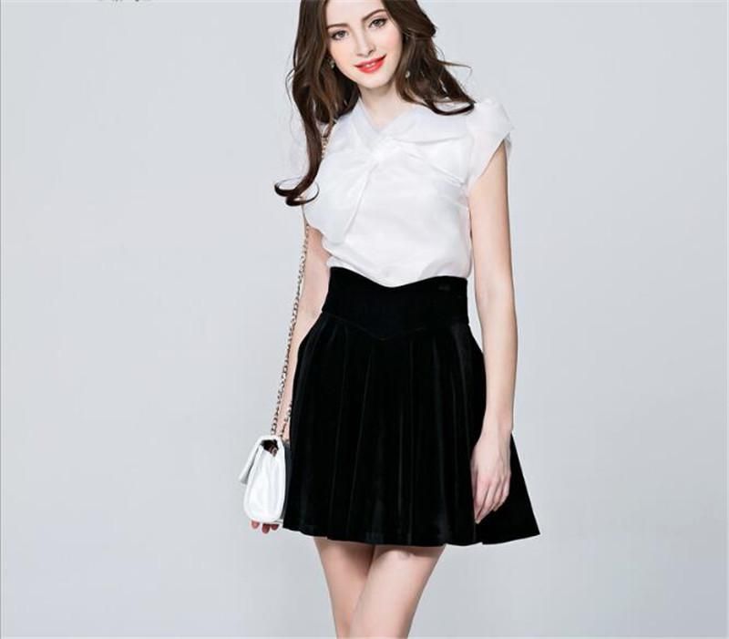Compra Verano 2021 Mujeres Negro Blusa Blanca Manga Corta Linda Pajarita  Tops Elegante Organza Olla Camisetas Grande Cuello Dulce Lolita Camisa  Mujeres Blusas De Mujer Barato | Entrega Rápida Y Calidad | Es.Dhgate