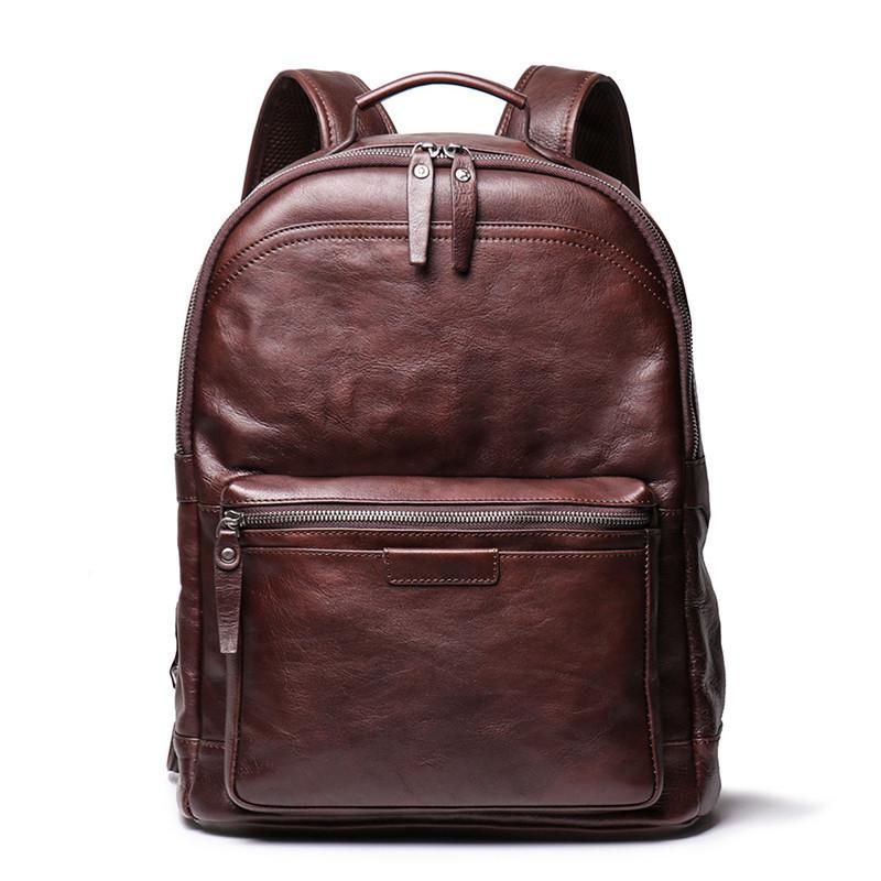 Compra Mochila Nesitu Café Vintage Marrón Vegetable TENDED TENDED GRANO  COMPLETO Cuero Genuino 15.6 Ordenador Portátil Mujeres Hombres Mochilas  Bolsa De Viaje M88120 Barato | Entrega Rápida Y Calidad | Es.Dhgate