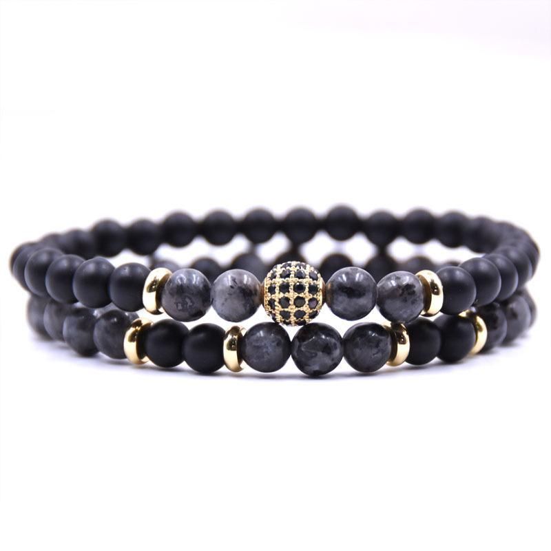 Discos De Piedra Negra Cuentas Pulseras Hombres Y Mujeres Discos De Piedra Negra Cuentas Pulseras Hombres Y Mujeres