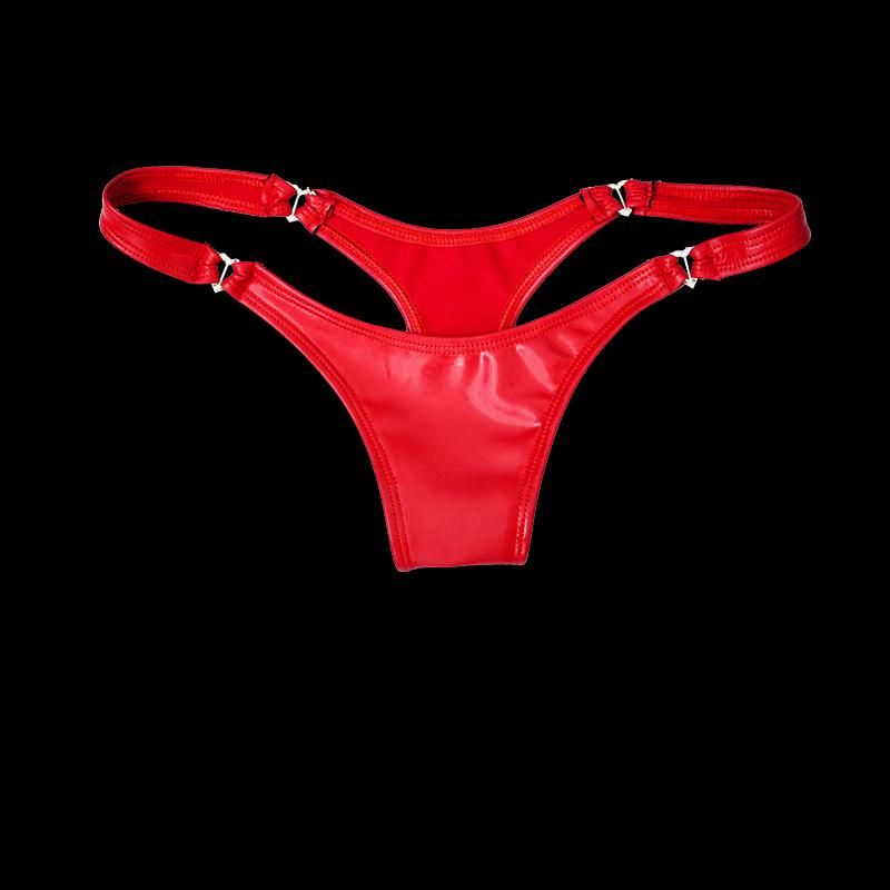 Women PVC Leather Briefs Panties Shiny Shorts Low-Waist Pants Lingerie Bikini Women PVC Leather Briefs Panties Shiny Shorts Low-Waist Pants Lingerie Bikini