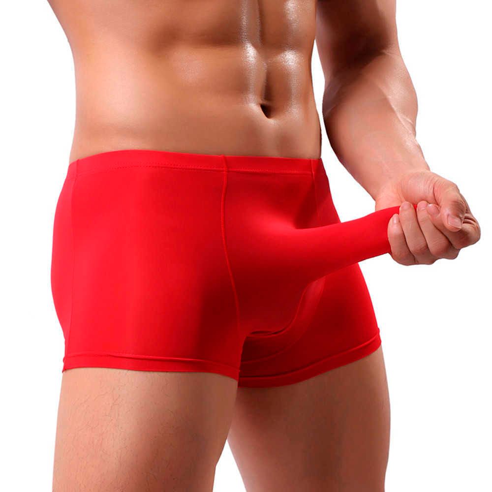 Men's Seamless Briefs Underwear Bulge Pouch Boxer Briefs Underpant Tongs Shorts 