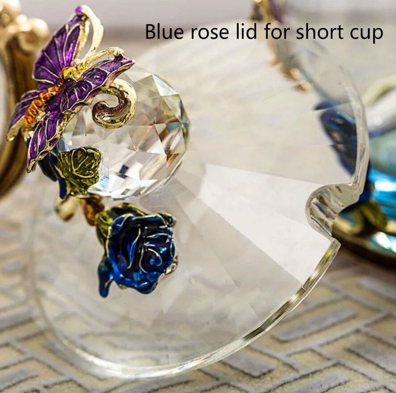 Blue Lid Short Cup