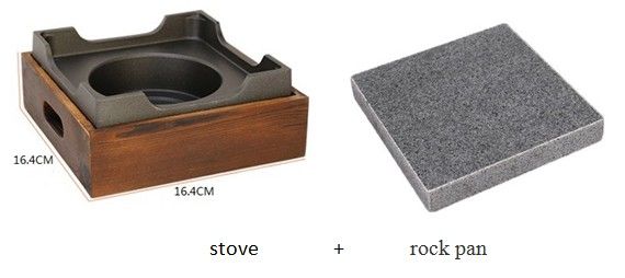 stove+rock pan
