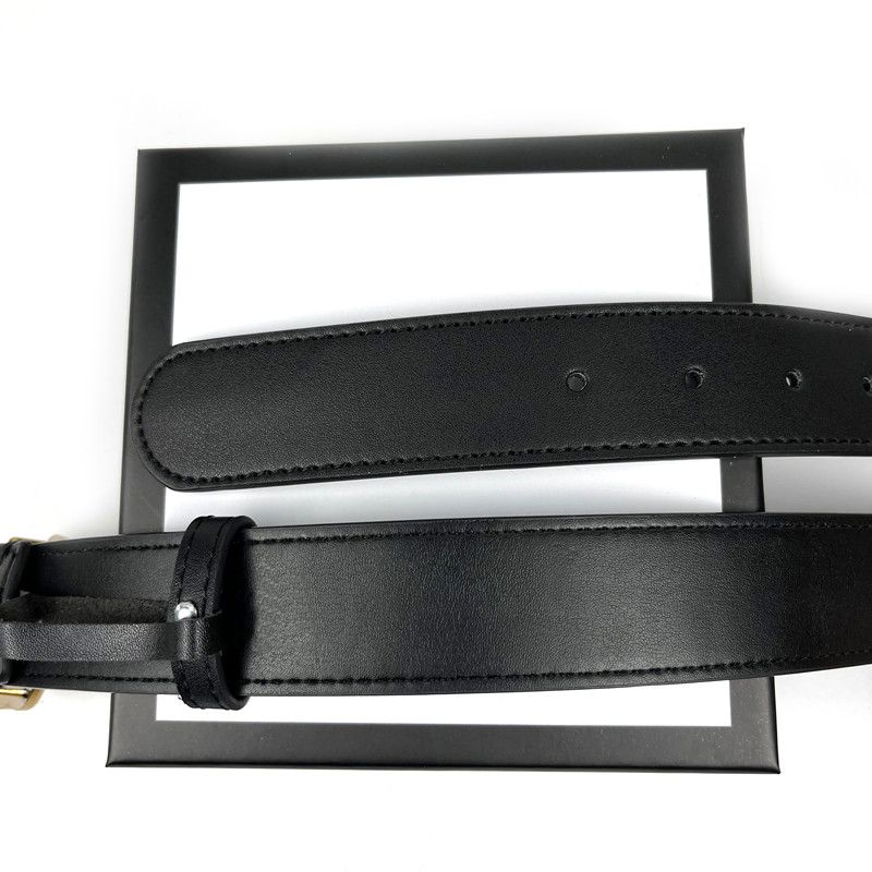 Classic Unisex Designer Belts With Smooth Buckle Width Options Of 2.0cm To  3.8cm Comes With Box From Fashionbelt88, $6.76
