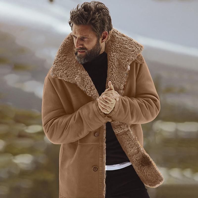 Mens Jackets Winter Coat Sheepskin 