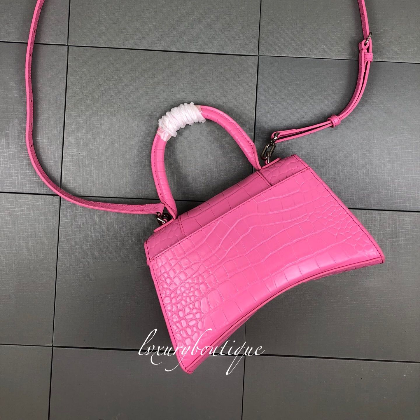 Hot Pink with Silver Hardware