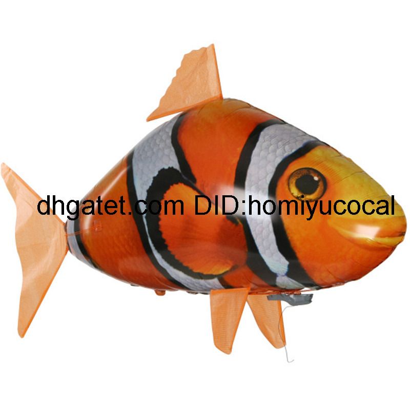 New Damaged Box Air Swimmers Remote Control Flying Clownfish