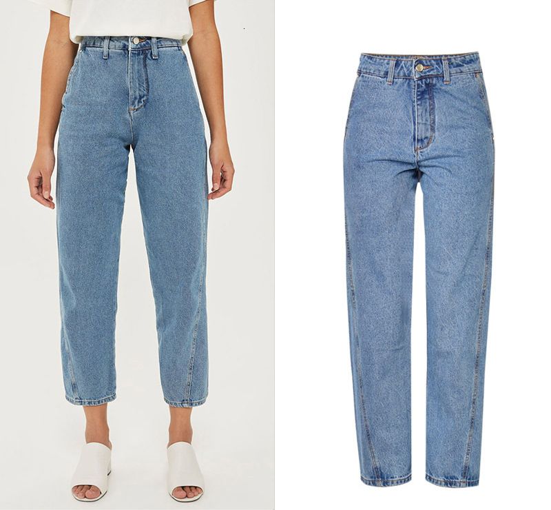 Compra Faldas Boyfriend Jeans Para Mujeres Pantalones Anchos Pantalones De  Pierna Alta Cintura Suelta Denim Femenina Azul Claro Pantalones De Otoño  7WPC Barato | Entrega Rápida Y Calidad | Es.Dhgate
