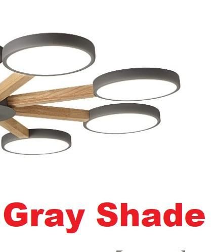 Gray Shade 8 ARM Lights (96W) Ciepłe białe