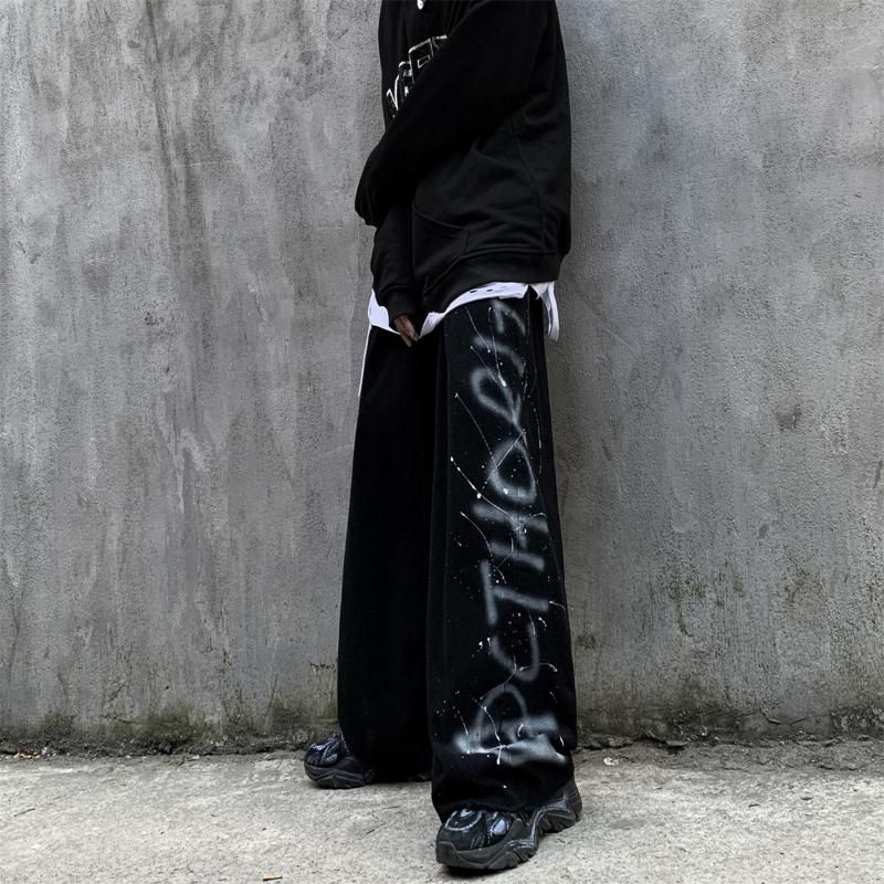 Pantalones de correr para hombre pantalones negros pantalones de sudor  Streetwear Dance pantalón sudadera deportiva Casual con cordón Hip Hop  pantalones ropa para hombre|Pantalones cruzados| - AliExpress