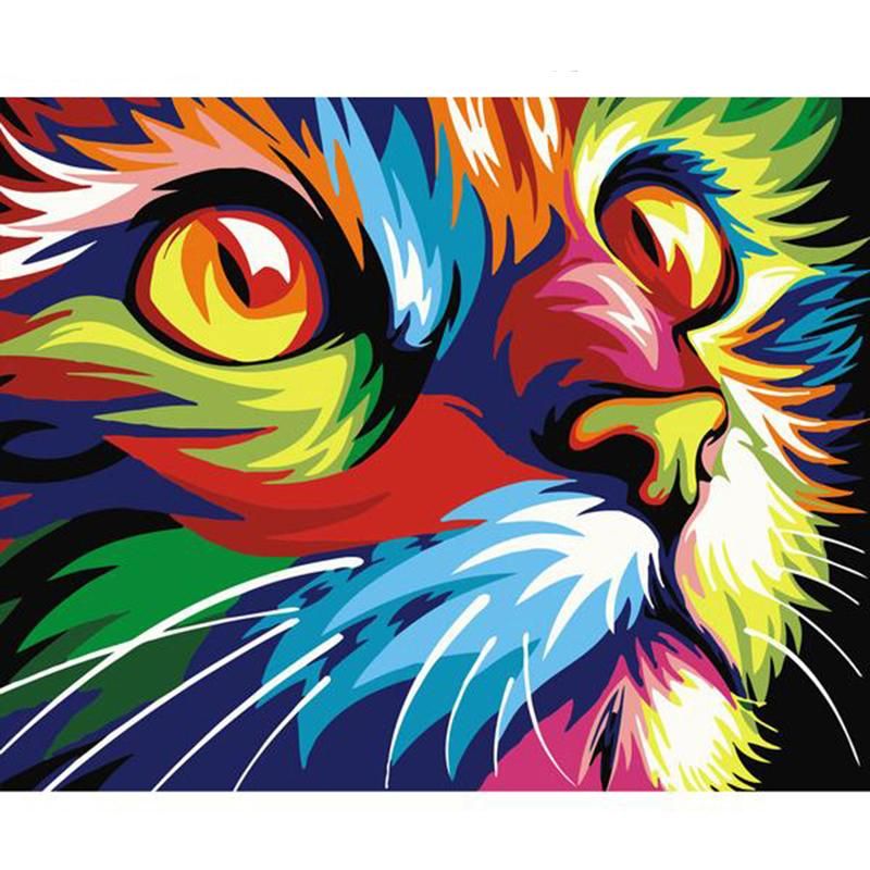 Pinturas Coloridas Animales De Gato DIY Pintura Al Óleo De DIY Por Números Muro Arte Imágenes Colorear Número De Coloración De Lienzo Acrílico Decoración Para El Hogar De 38,36 € | DHgate Pinturas Coloridas Animales De Gato DIY Pintura Al Óleo De DIY Por Números Muro Arte Imágenes Colorear Número De Coloración De Lienzo Acrílico Decoración Para El Hogar De 38,36 € | DHgate