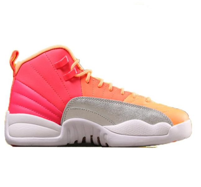 pink orange and silver 12s