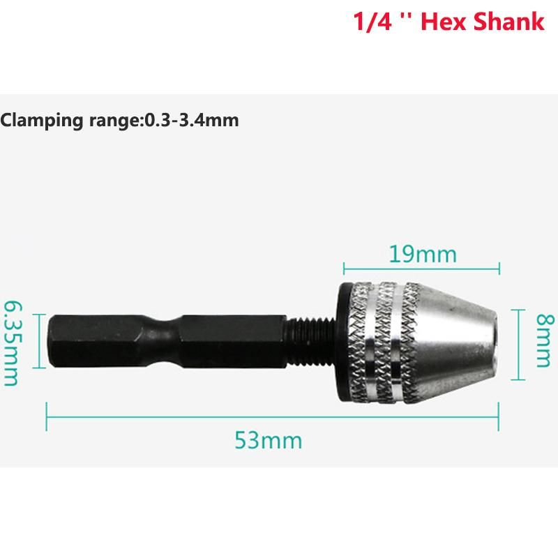 Hex Shank 0.3-3.4mm