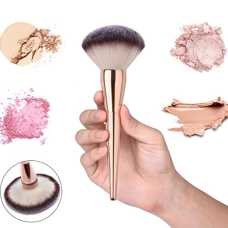 Makeup Brushes Big Size Beauty Powder Brush Long Metal Handle Blush  Foundation Round Make Up Large Soft Face Cosmetics Tool From Bitai, $15.83